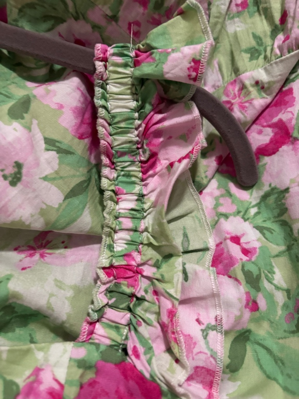TORRID 2 Pink & Green Floral Sundress A101 b - Picture 6 of 9